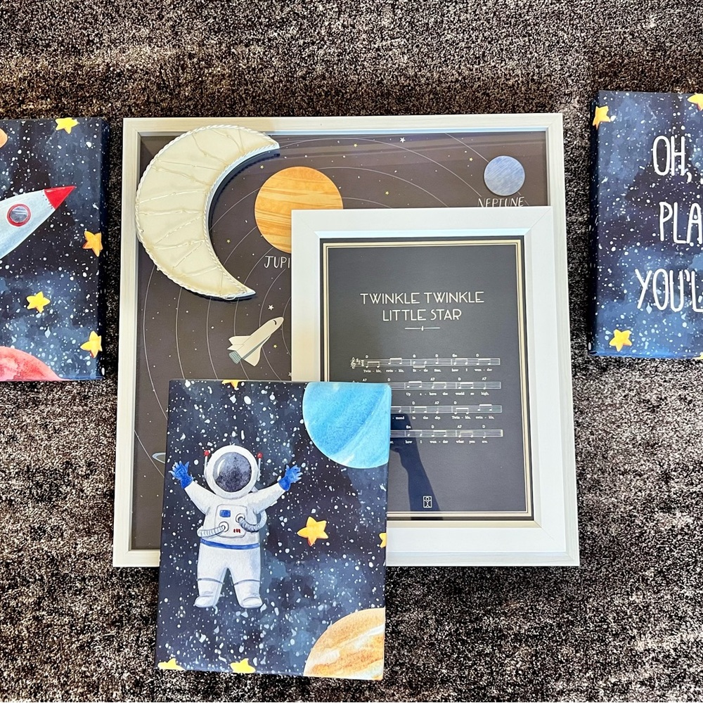 Space nursery decor
